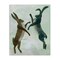 Stupell Industries Rustic Boxing Hares Canvas Design by Kay Widdowson